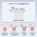 for AirPods Pro 3 Case Cover Clear,Soft TPU Transparent Drop Protection Cases with Cleaning Kit & Keychain,Magsafe Compatible Apple AirPods Pro 3 Gen (2026) Protective for Women Men - Green