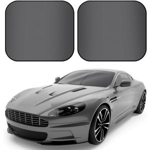 Car Windshield Sunshades 2 Pcs Universal Fit Foldable Front Window Shield Car Interior Accessories for UV Protection Windshield Heat Insulation Protection 27.56" x 31.5"(Grey)