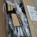 Amazon Basics Adjustable Double Rod Rolling Garment Rack, Hanging Clothes Closet Organizer with Wheels, Heavy Duty, 36" x 14" x 72", Black