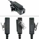 2-Wire Acoustic Tube Earpiece/Headset with PTT and Mic Surveillance Kit for Motorola Walkie Talkie CP200 CLS1110 CLS1413 CLS1450 Radio