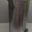 simplehuman 45 Liter/ 12 Gallon Semi-Round Hands-Free Step Trash Can, Brushed