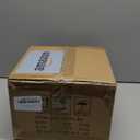 VONLUCE Industrial Semi Flush Mount Ceiling Light, 8.3" Ceiling Light Fixture with Clear Glass Shade, Farmhouse Lighting for Hallway Kitchen Bedroom Entryway, Matte Black Flush Mount Light Fixture