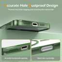 IAIYOXI Magnetic Clear Case for iPhone 17 Pro Max with Full Camera Lens Protection,Compatible with MagSafe,Plating Soft TPU Phone Case,Anti-Scratch Shockproof Slim Cover for Women Gilrs Men - Green