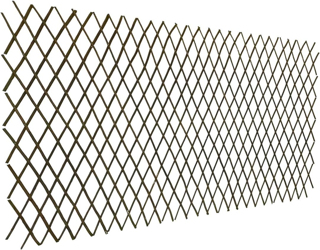 Nature Willow Trellis Expandable Plant Support Plant Climbing Lattices Trellis Willow Expandable Trellis Fence for Climbing Plants Support 36x92 Inch,Double Panel (1)
