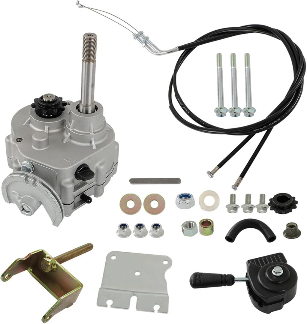 munirater 212cc Go Kart Forward Reverse Gear Box Kit Replacement for 2HP-13HP Engine 30 Series 2300rpm Torque Converter 35 Chain 12T and 40/41 Chain 10T Go Karts Accessories 212cc