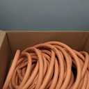 Wiseflow Garden Hose 150FT x 3/4", Heavy Duty Rubber Hose, Water Hose with Five Layered Braiding, Male Female Fittings, 1200PSI Burst, 300PSI Working for Yard, Car Wash, Pets (Orange)