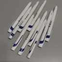 ACEPORTE Zebra Blen Retractable Ballpoint Pen, Fine Point 0.5mm, 10 Pack (Blue Ink/White body), Sticky Notes Value Set