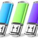 Flash drive, wellsenn USB Flash Drive 32 GB X 5 Bulk Memory Stick Jump Drive External Drives USB Stick USB Storage Portable Thumb Drive Pen Drive Pack 5 Mixed Coler (Red, Blue, Green, Purple and Orang