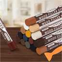 Wood Filler Sticks,16 Colors Wood Crayons for Scratches, Scuffs, Cracks, Stains and Holes, Furniture Wax Crayons Pen for Touch Up Furniture, Floors, Cabinets, Tables, and Doors
