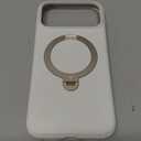 TORRAS Q3 Silicone for iPhone 17 Pro Max Case Stand, Fit for MagSafe, Liquid Silicone Soft Cozy Grip, 360 Spin Magnetic Stand, Camera Control, Protective Case for iPhone 17 Pro Max, Ivory Gold