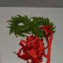 Hotop 4 Set Mini Christmas Wreath for Cabinet Kitchen Windows Decors Bulk with Red Bow Small Artificial Norfolk Farmhouse Wreaths with Berry Pine Cone for Fireplace Front Door Porch Wall Hanging