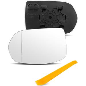 Left Driver Side Mirror Glass Non-Heated Fit for Honda CR-V 2012-2016, HR-V 2016-2018 Replace 88268 76253T0AA01 HO1324114Exterior Side View Flat Mirror