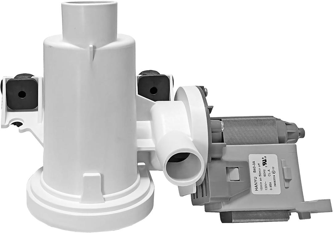 W10391443 Washing Machine Drain Pump Replacement for Whirlpool Maytag WFW80HEBW1 WFW8640BW1 3020184 AP6020786 PS11754106 EAP11754106 MHW8150EC0 MHW8150EW0 WFL98HEBU0 NFW5700BW0 Water Drain Pump