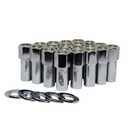 Open End Cragar SST Mag Lug Nut 1/2"-20 with Center Washer Set of 20 Pcs