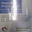 10Packs Magnetic Sign Holder, 11x17 Self Adhesive Display Frame with Strong Magnetic Frame and Clear PVC for Office Store Home Door Window Refrige Magnetic Paper Holder, Silver