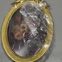 5x7 Vintage Picture Frame, Oval Bow Antique Photo Frame with Glass Front, Fancy Ornate Small Gold Frame 5x7,Luxury Tabletop & Wall Hanging, Antique Wall Decor(Golden)