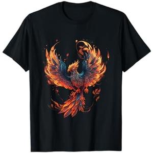 Fire Phoenix Bird Phoenix Reborn Firebird Phoenix T-Shirt Small