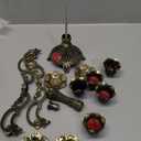 Vintage Candlestick Holder Exquisite Light Luxury Glossy 5 Head Bronze Candle Holder for Tapers Wedding Christmas Halloween Decorations Alloy Material (85cm/33.5in)