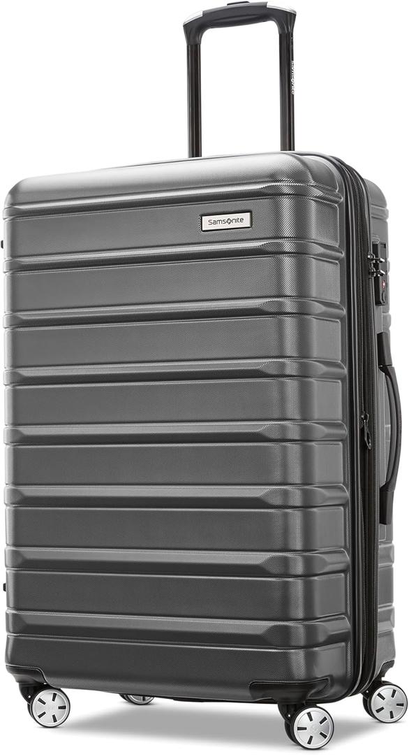 Samsonite Omni 2 Hardside Expandable Luggage with Spinner Wheels, MEDIUM SPINNER, SOLID CHARCOAL