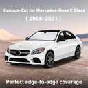 EcoNour Windshield Sunshade Compatible for Mercedes Benz C Class 2008-2019 2020 2021, W205 C250 C300 C400 Sun Visor for Front Windshield & Window Sun Shade Cover, UV Heat Protector, Car Accessories