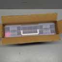 Lifewit Nail Polish Organizer Case for 36 Bottles with 8 Adjustable Sections, Portable Sturdy Gel Nail Polish Storage Holder with 4 Nail Separators, Clear, 33 x 8 x 20 cm/13 x 3 x 8 inch, 1 Pack