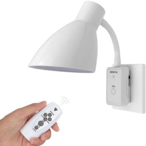 Smart Remote E26/E27 Plug in Light Socket 360 Flexible Rotatable LED Light Bulb Extension Socket with Switch Style 2 (No Bulb)