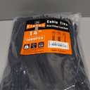 14 inch Black Zip Ties (1000 Pack), 2025 New Patented Design, 85 LBS Tensile Strength, Self-Locking Nylon PA66 UV Resistant Cable Ties for Indoor and Outdoor Use