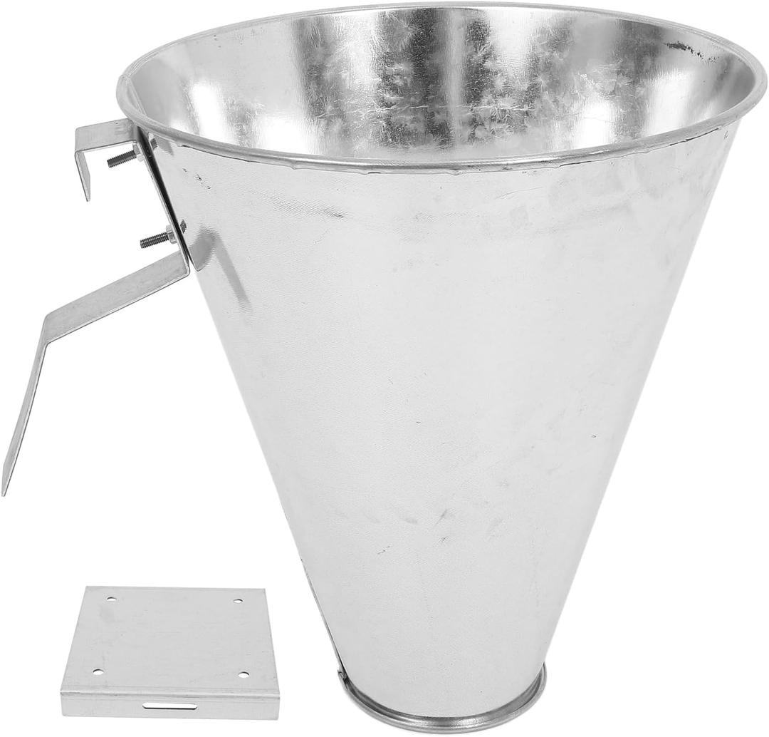 Cabilock Chicken Killing Cone Plucker, Stainless Steel Restraining Poultry Processing Cones Funnel for Chicken, Birds and Turkeys Farm Products Up to 3KG, 28x23.5cm (P53101JJA11MJ)