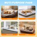 Dog Cooling Mat, Self Warming Cat Bed, Reversible Warm & Cooling Cat Bed, Winter Warm Cat Pad & Summer Cooling Cat Mat for Kittens & Small Dogs, Perfect for Crates, Beds & Sofas, Gray, 24" x 36"