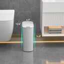 5 Gallon Motion Sensor Bathroom Trash Can Automatic Garbage Cans with Lid Touchless Smart Slim Plastic Trash Bin for Kitchen, Bedroom, Toilet, Office, Living Room