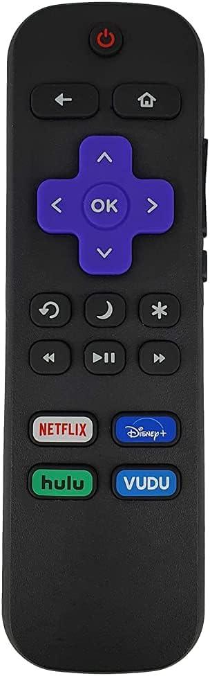 Aurabeam OEM Replacement Roku TV Remote Control with Netflix, Disney +, Hulu and Vudu Buttons