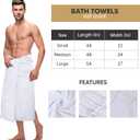 Utopia Towels 4 Pack Premium Bath Towels Set, 27 by 54 Inches, 100% Ring Spun Cotton 600GSM, Lightweight and Highly Absorbent Quick Drying Towels, Perfect for Daily Use, White