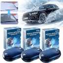 tardiy 3PC Anti-Freeze Electromagnetic Car Snow Removal Device, Car Interference Antifreeze Device, Defroster for Car Windshield, Portable Kinetic Molecular Heater for Winter Commuting (Blue)