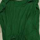 Kindcall Women Long Sleeve Bodysuit Scoop Neck Fitted Slim Basic Soft Shirts (XX-Large, Green)