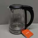 Cosori Electric Kettle, No Plastic Contact With Water, Wide Mouth For Easy Cleaning, Auto Shut Off, 1.7L Tea Kettle & Hot Water Boiler, Water Heater & Teapot, Borosilicate Glass, Black, 1500W (1.8 Quarts)