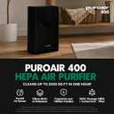 PuroAir 400 HEPA Air Purifiers for Home Large Room 2,000 Ft² - Black