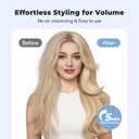 Farery 2.4" Thermal Brush, Large Barrel Heated Round Brush with Triple PTC & 5 Heat Settings (280-420F), Lightweight Dual Voltage for Voluminous Big Curls, Waves & Straightening Long Hair