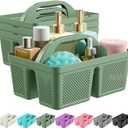 4 Pack Portable Shower Caddy, Integrated Handle, Reinforced Plastic, Organizer Storage Bathroom Supplies and Beauty Products, Cleaning Supplies, Shower Basket for Home, Dorm, Shelf and Cabinet