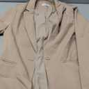 Cicy Bell Womens Casual Blazers Open Front Long Sleeve Work Office Suit Jackets Blazer(Khaki, Medium)