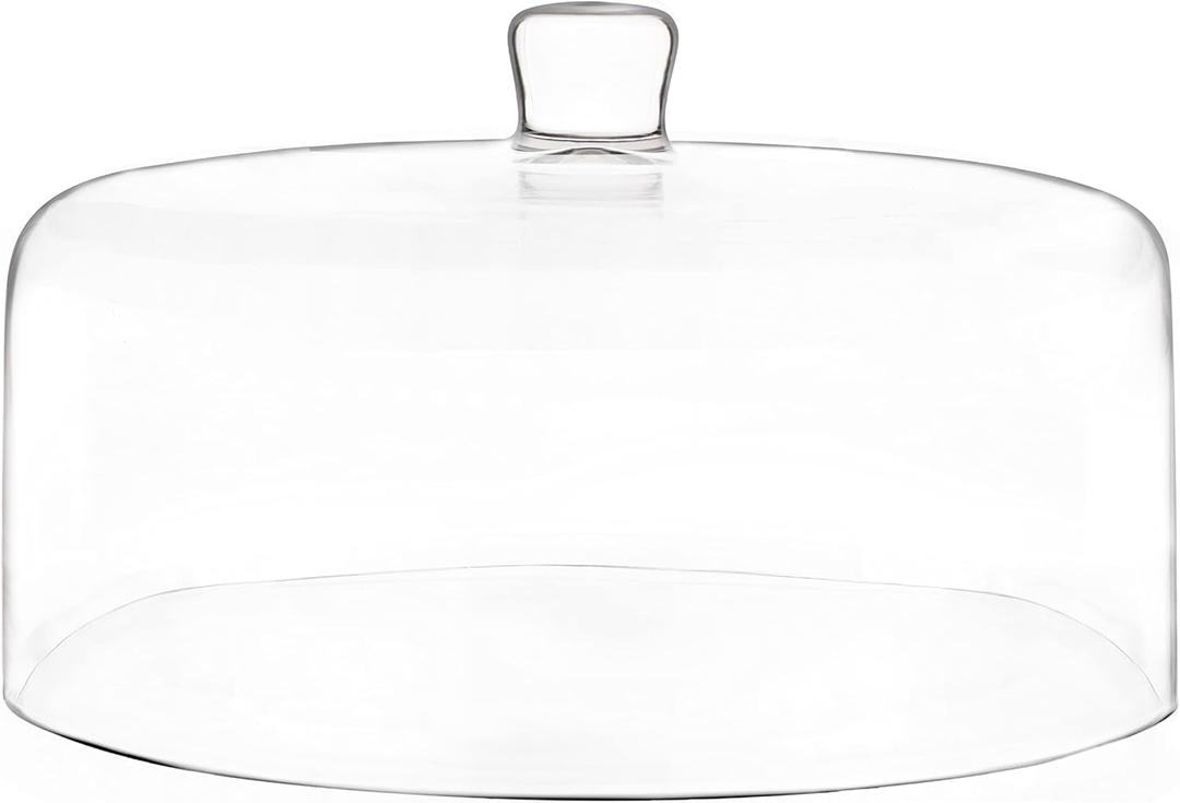Galashield Glass Cake Dome, Cake Cover Lid for Freshness and Display | 12" Diameter Galashield Glass Cake Dome, Cake Cover Lid for Freshness and Display | 12" Diameter