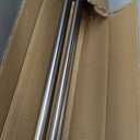 Modern Double Curtain Rods, Matte Nickel Curtain Rod 72-144 Inch Length Drapery Rods with Simple Decorative End Caps 1 Inch Front and 5/8 Inch Diameter Back Dual Curtain Rod Telescoping Window Rods