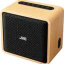 JVC Wireless Bluetooth Speaker - Retro Portable Speaker with Genuine Wood Design, Palm-Sized, Great for Travel, Home, Office use - Up to 12 Hr Battery - Rich Sound, USB-C and Aux Input - SPWS1BT