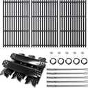 Replacement Parts for Nexgrill 720-0882A Evolution Infrared Plus 5-Burner Grill, Heat Plates Tents, Burners, Igniters and Cast Iron Grill Grates Replacement for Nexgrill 720-0882A