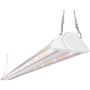 FREELICHT 1 Pack 4ft LED Grow Light, 60W (350W Equivalent), Sunlike Full Spectrum Integrated Plant Light for Hydroponic Indoor Plant Seedling Veg and Flower, Plug in with On/Off Switch