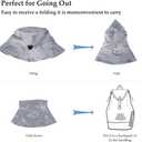 Baby Girl Sun Hat Toddler Beach Hats with UPF 50+ Protective Infant Summer Hat with Wide Brim Baby Girls Bucket Hat (0-6 Months, Navy Stripe Dy)