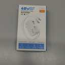 4-in-1 GaN Charger Block for iPhone 17,Travel Essentials 40W Max Fast Charging Block Retractable Cable for 2 Type-C,Retractable Phone Charger Plug for iPhone 17 Pro Max/16/15,iPad,Galaxy S25,Pixel 10