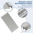 Replacement Kit for Charbroil Commercial 3-Burner 466242516, 17" x 8⅛" emitter plate