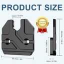 Sun Visor Repair Kit Fits for Dodge RAM 1500 Trucks 2019-2023, 1 pack Aluminum sun visor repair kit, Car Sun Visor Fixer, sun visor clip repair kit, Visor Clips for cars, Dodge Ram 1500 accessories