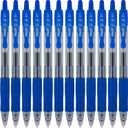 Pilot G2 Premium Gel Roller Pens, Fine Point 0.7 mm, Blue Ink Pens Fine Point, Pack of 12 - Ideal for School, Journaling, and Office Writing