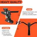 ECOTRIC Heavy Duty Adjustable Lawn Mower Trailer Towing Hitch, Garden Tractor Hitch Steel Compatible with John Deere Cub Cadet Craftsman